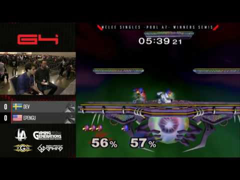 Genesis 4 - Dev (Red Falco) vs. epengu (White Falco) - SSBM Pools