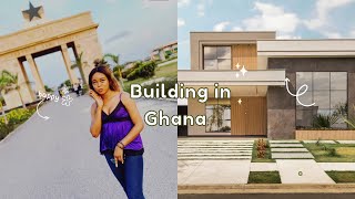 Checking our uncompleted house in Accra| Building in Ghana