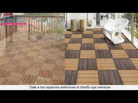 Tarima de Exterior · Losetas Encajables | SIN Adhesivos SIN Herramientas