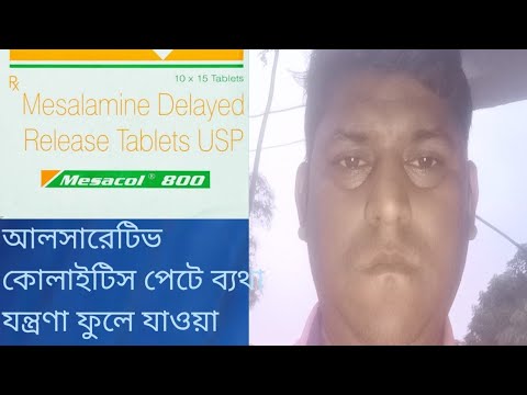 Mesalamine delayed release tablets, 800 mg