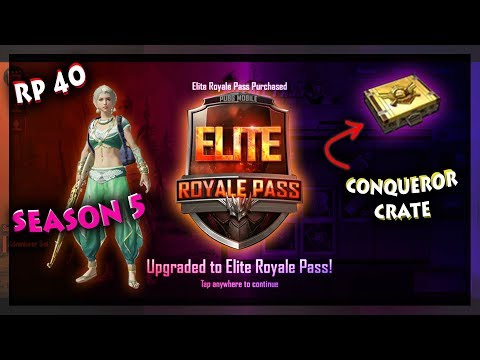 Buying the SEASON 5 Elite Royale Pass Plus ++ 40 and Opening S4 Conqueror Crate | PUBG Mobile