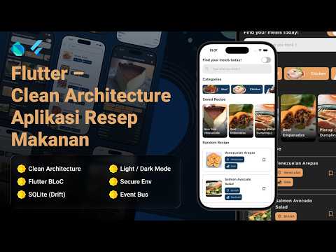 Foto kelas Flutter - Clean Architecture Usecase Aplikasi Resep Makanan