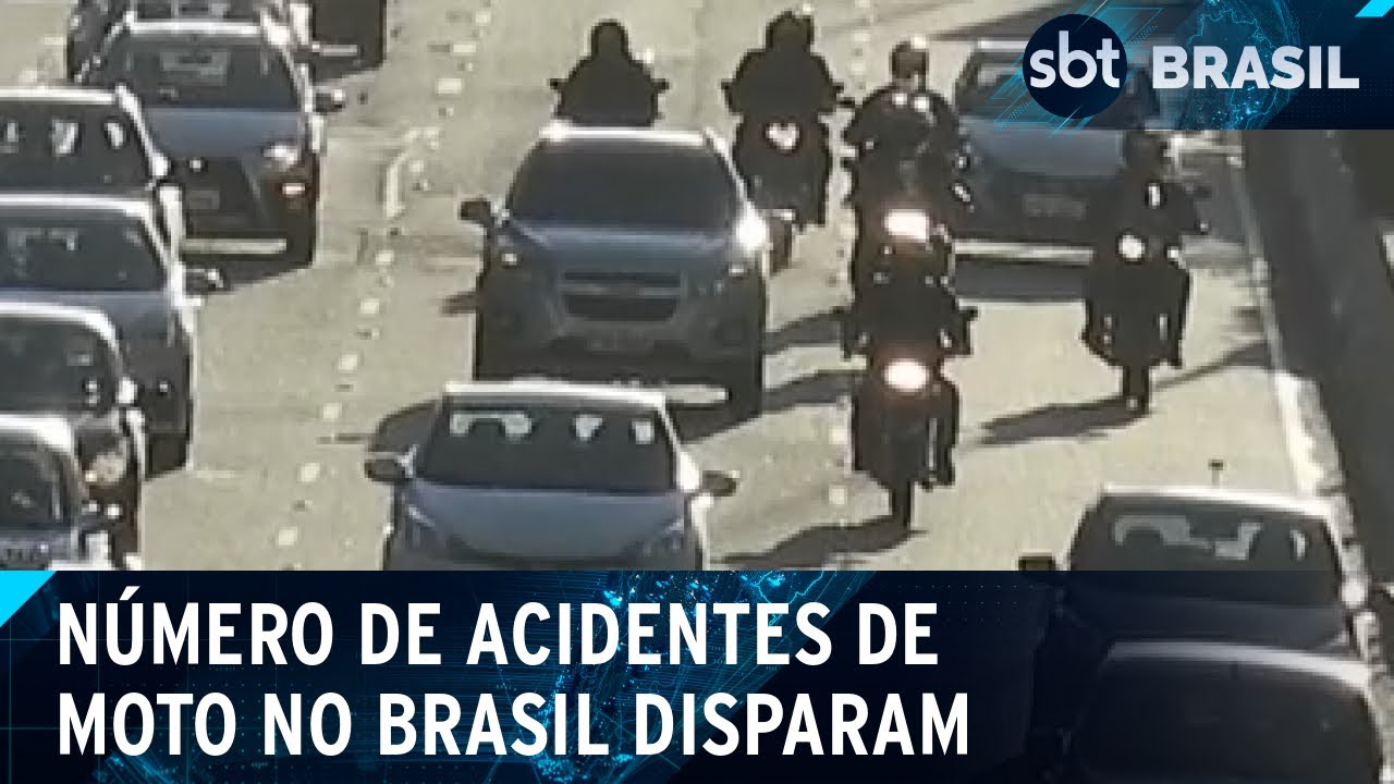 Dois atendimentos são registrados por hora no RJ devido a acidentes de moto | SBT Brasil (23/01/25)