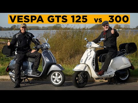 Vespa GTS 125 vs. Vespa GTS 300 HPE – Der große Vergleichstest! | Was lohnt sich mehr?