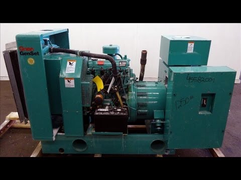 Used- Cummins Onan 35 kW standby natural gas generator set  - Stock # 45582001