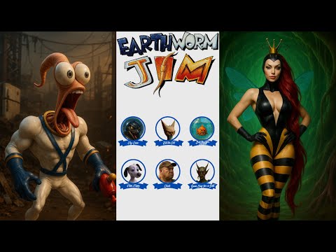Earthworm Jim in Real Life 🎮 | AI Recreates Classic 90s Game Characters