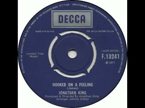 UK New Entry 1971 (206) Jonathan King - Hooked On A Feeling