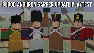 Blood and Iron: The SAPPER Update Playtest