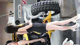 레이싱모델 김가온 Kim gaon 경기국제보트쇼 캔암 록키 전시장 직캠 Look Book 슬랜더모델 유니폼 룩북포즈캠5