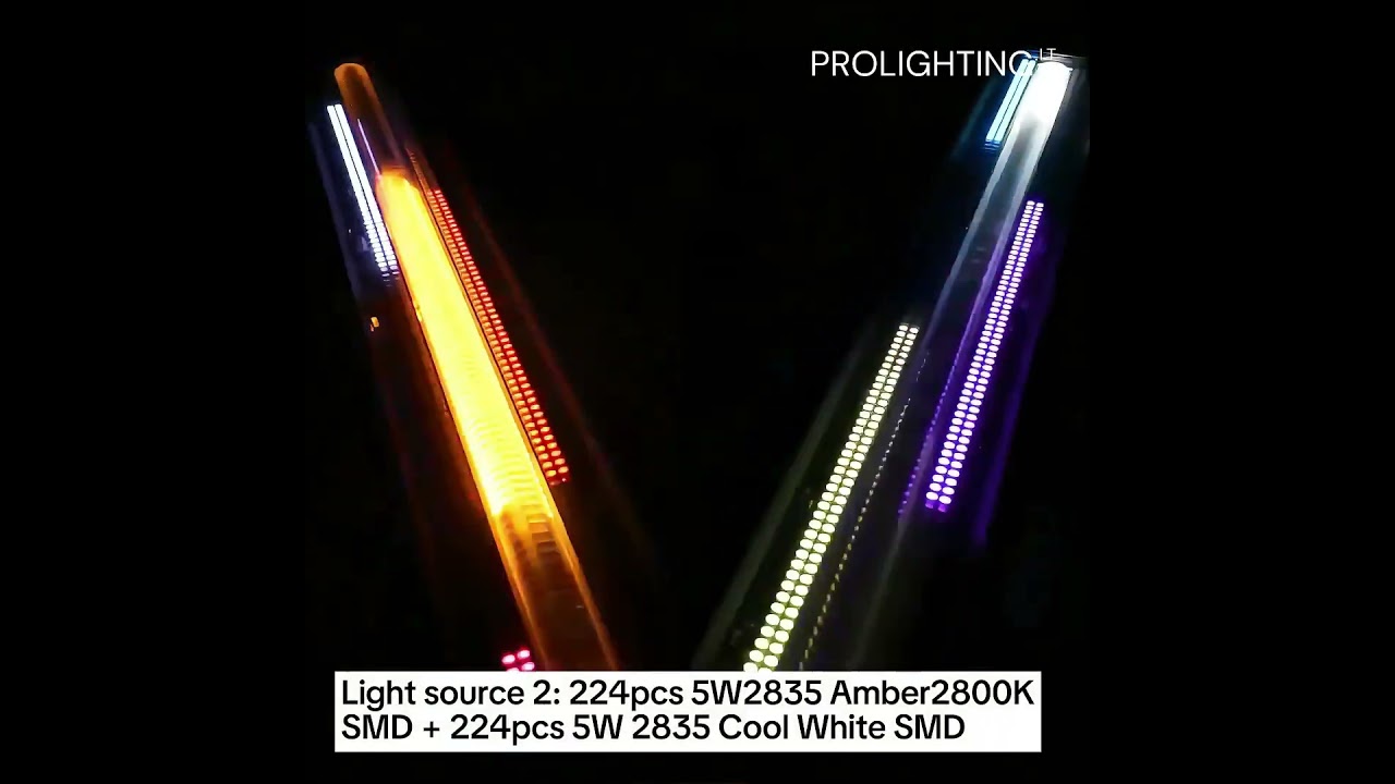 4x P600 IP65 Led Bar PRO Strobe Šviestuvas su transportavimo dėže 4in1