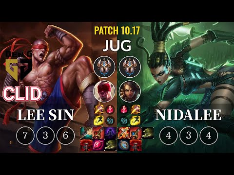 GEN Clid Lee Sin vs Nidalee Jungle - KR Patch 10.17