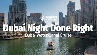 Dubai Water Canal Cruise 🇦🇪 | Luxury Dinner Cruise Experience in Dubai
