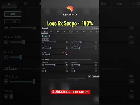 Levinho trick 16 customise +6X scope @Levinho #bgmi #shortvideo #shortsfeed #viral #trending