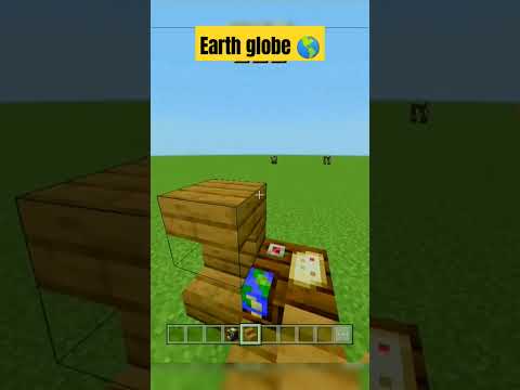 EPIC Minecraft Earth Globe Build! 🌎🌍 #shorts