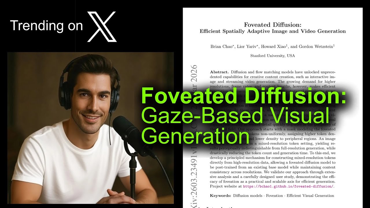 Foveated Diffusion: Gaze-Based Visual Generation