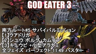 【GE3】南方ルート#5 全フェイズ パーフェクト 11:49 バスター