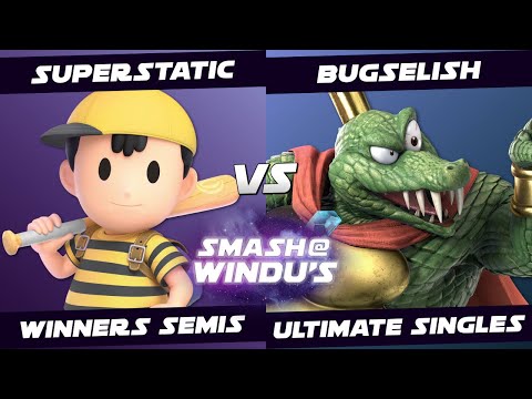 Smash @ Windu's 223 - SuperStatic (Ness) vs Bugselish (King K. Rool) - Winners Semis SSBU