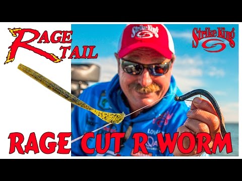 Strike King Rage Tail Cut-R Soft Plastic Worm - 5.5 Inch, 17 Color Options, For Bass Fishing 3 thumbnail image