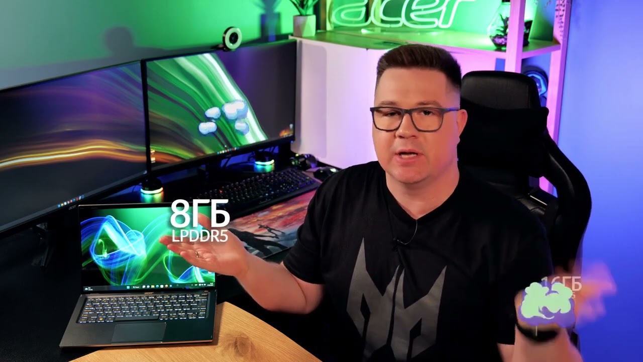 Ноутбук Acer Swift 5 SF514-56T-77T1 Mist Green (NX.K0HEU.008) video preview