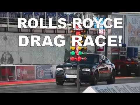 DRAG RACE with a Rolls-Royce Wraith Black Badge