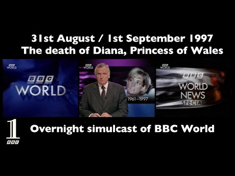 1997 Princess Diana Death | BBC World on BBC 1 | 31st August / 1st September 1997