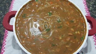 sopa de feijão com calabresa