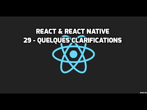 Formation React React Native 29 Quelques Clarifications