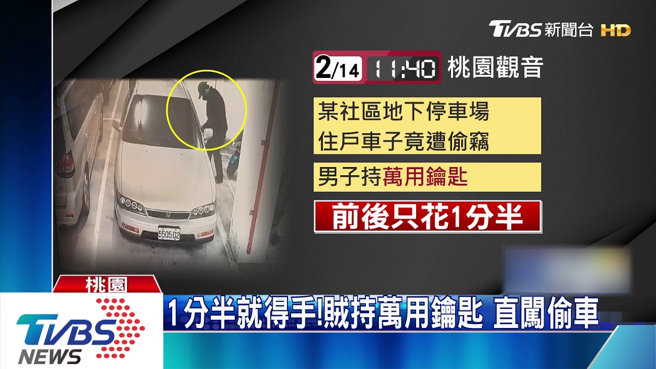 停地下室也被偷!囂張賊潛入社區偷轎車