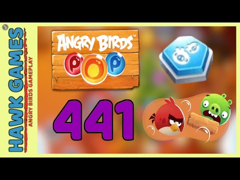 Angry Birds Stella POP Bubble Shooter Level 441 Hard - Walkthrough, No Boosters