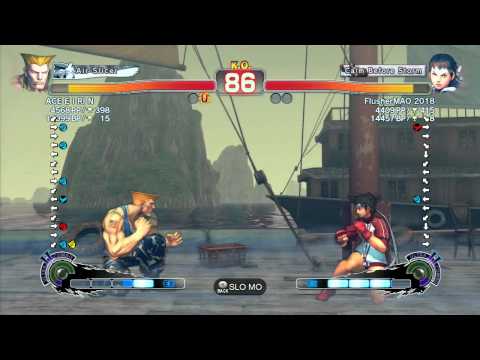 ACE E I RI N (Guile) vs FlusherMAO 2018 (Sakura) - SSF4 Arcade Edition Xbox Live Ranked Match