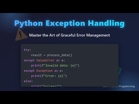 Python Error Handling Tutorial For Beginners Try Except Finally Raise Explained