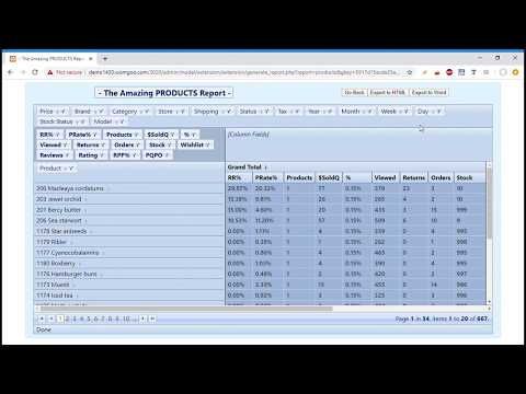 Opencart - The Amazing Reports