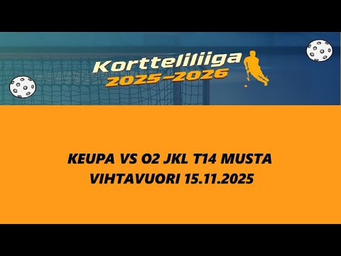 Keski-Suomen Kortteliliiga Vihtavuori 15.11.2025 Keupa P12 vs O2 JKL T14 musta