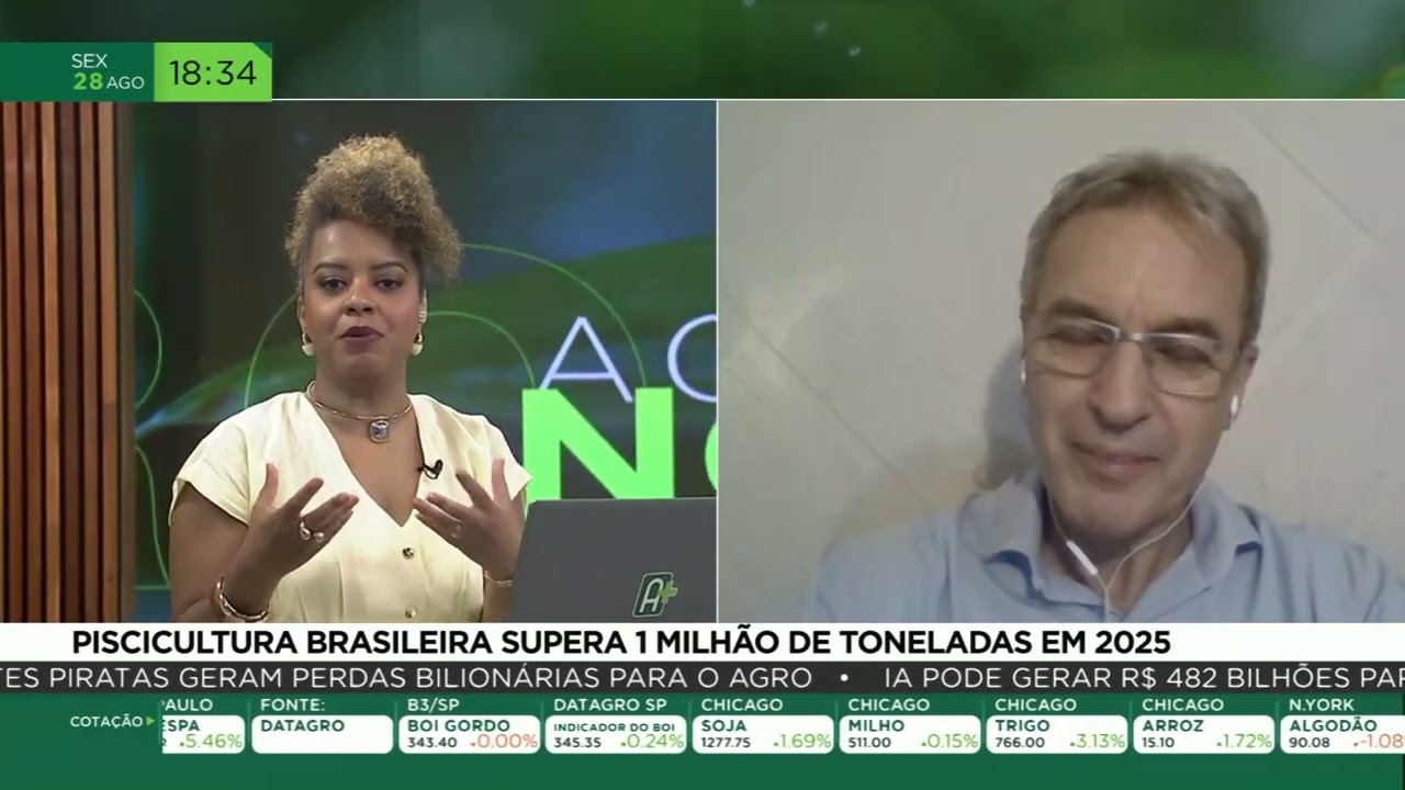 Piscicultura brasileira supera 1 milhão de toneladas em 2025