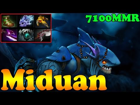 Dota 2 - Miduan 7100 MMR Plays Slark Vol 4 - Ranked Match Gameplay!