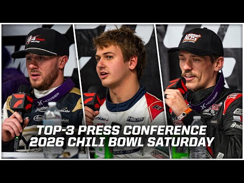 2026 Chili Bowl Saturday Podium Press Conference With Emerson Axsom, Kevin Thomas Jr & Hank Davis