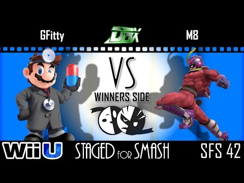 Staged for Smash 42 - LR3 - Gfiddy (Dr. Mario) vs. M8 (Captain Falcon) - Smash 4 - Wii U