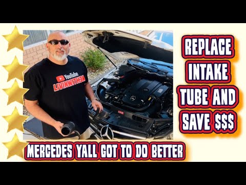Mercedes Benz Air Intake Tube Replacement. Watch This First !!!