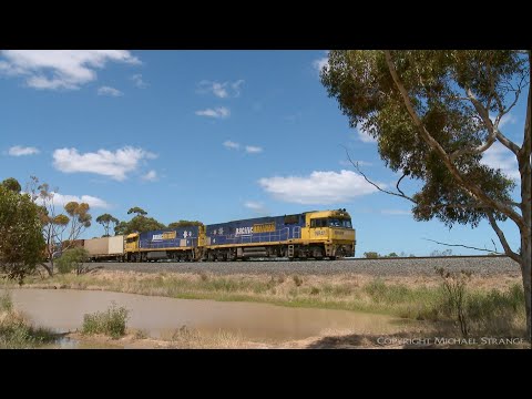 6MP4 Pacific National / TOLL Container Train Near Little River (4/12/2020) - PoathTV Railways
