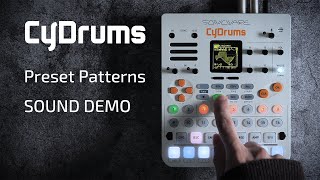 Video thumbnail for CyDrums | Expressive Drum Synthesizer [Preset Patterns SOUND DEMO - Preview] by SONICWARE