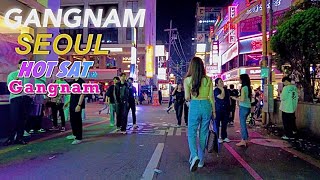 🔥Hot Saturday🔥Walking in Gangnam street - Street fashion - Walking Tour SEOUL KOREA