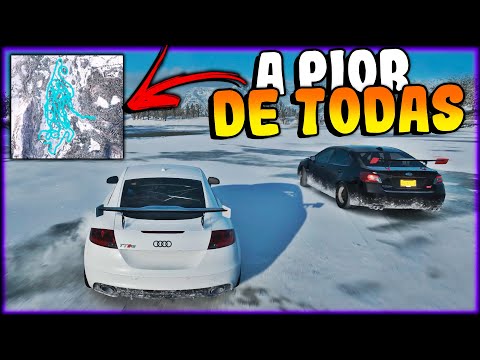 FORZA HORIZON 4 - A PIOR CORRIDA de TODAS NO GELO