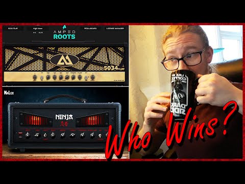 Awesome FREE Metal Amp Sim Comparison - AMPED ROOTS vs NALEX NINJA | "Over a cup o' tea" review