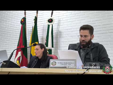 Sétima Sessão Ordinária da Câmara Municipal de Maximiliano de Almeida