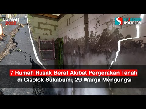 7 Rumah Rusak Berat Akibat Pergerakan Tanah di Cisolok Sukabumi, 29 Warga Mengungsi