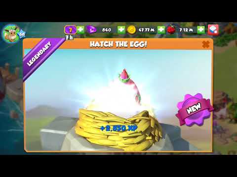 Hatching LEGENDARY Pixie Dragon + first element unlocking - Dragon Mania Legends