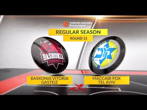 EuroLeague Highlights RS Round 15: Baskonia Vitoria Gasteiz 101-88 Maccabi FOX Tel Aviv
