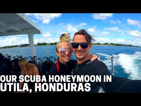 Getting our Scuba Certification in Utila, Honduras