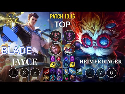 DRX Blade Jayce vs Heimerdinger Top - KR Patch 10.16