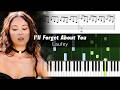 Laufey I Ll Forget About You In Time Accurate Piano Tutorial With Sheet Music